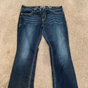 Women’s buckle black jeans